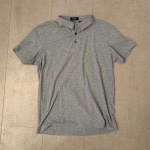 Theory Gray Polo Shirt